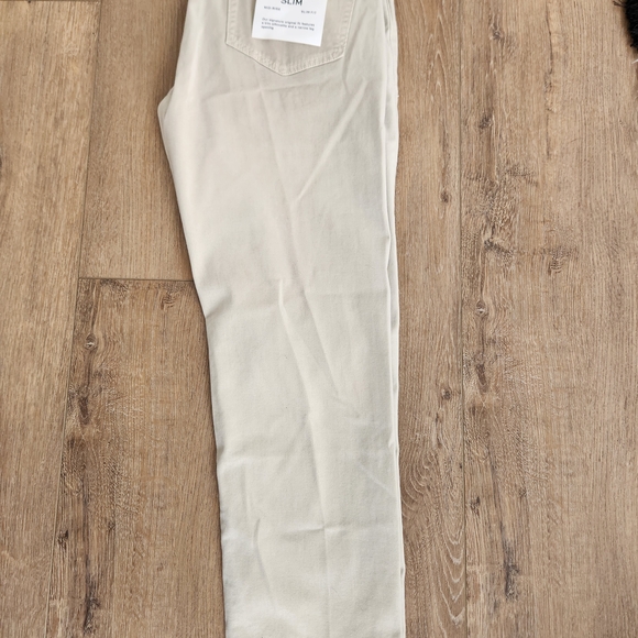 FRAME Men's L'Homme Slim Chino Pants Beige Straight Leg Mid Rise Size 34x32 $225 - Picture 1 of 6